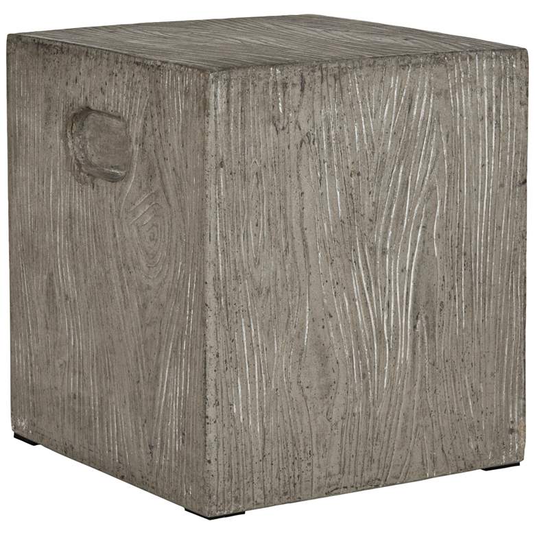 Image 2 Safavieh Cube Dark Gray Concrete Indoor-Outdoor Accent Table