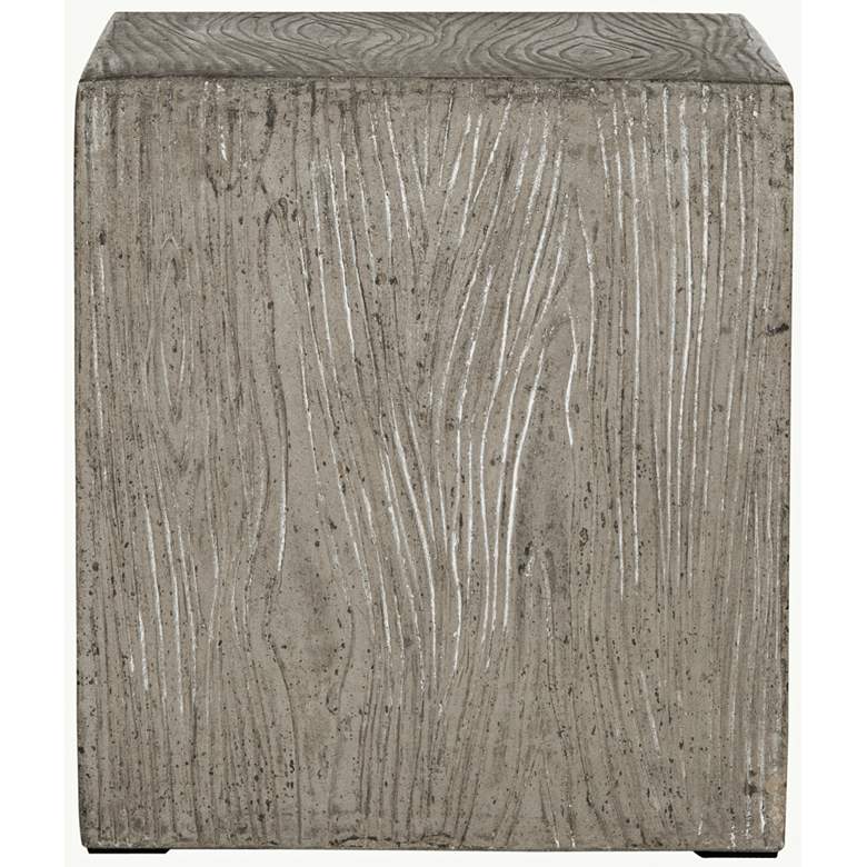 Image 3 Safavieh Cube Dark Gray Concrete Indoor-Outdoor Accent Table more views