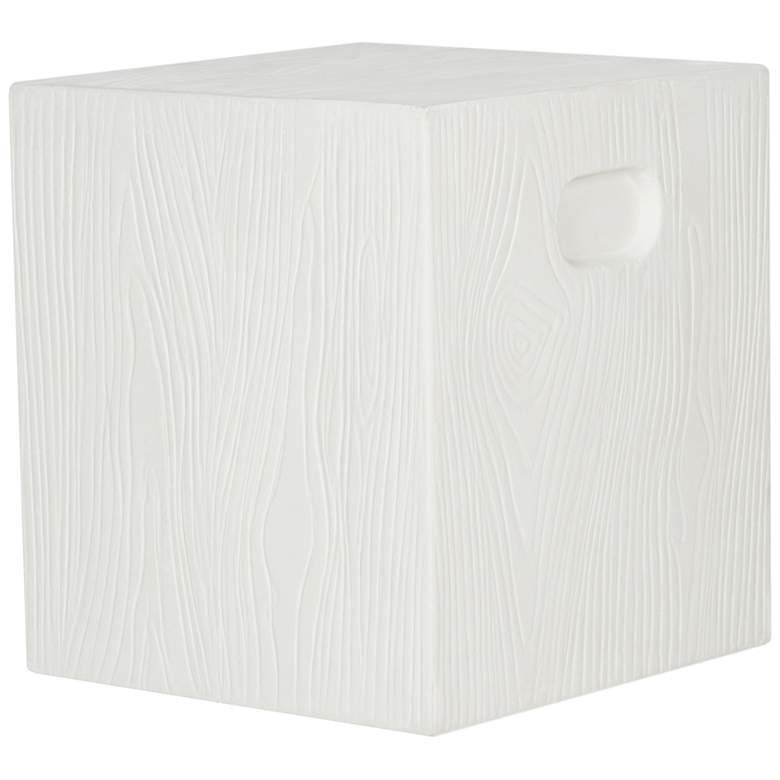 Image 2 Safavieh Cube Ivory Concrete Indoor-Outdoor Accent Table