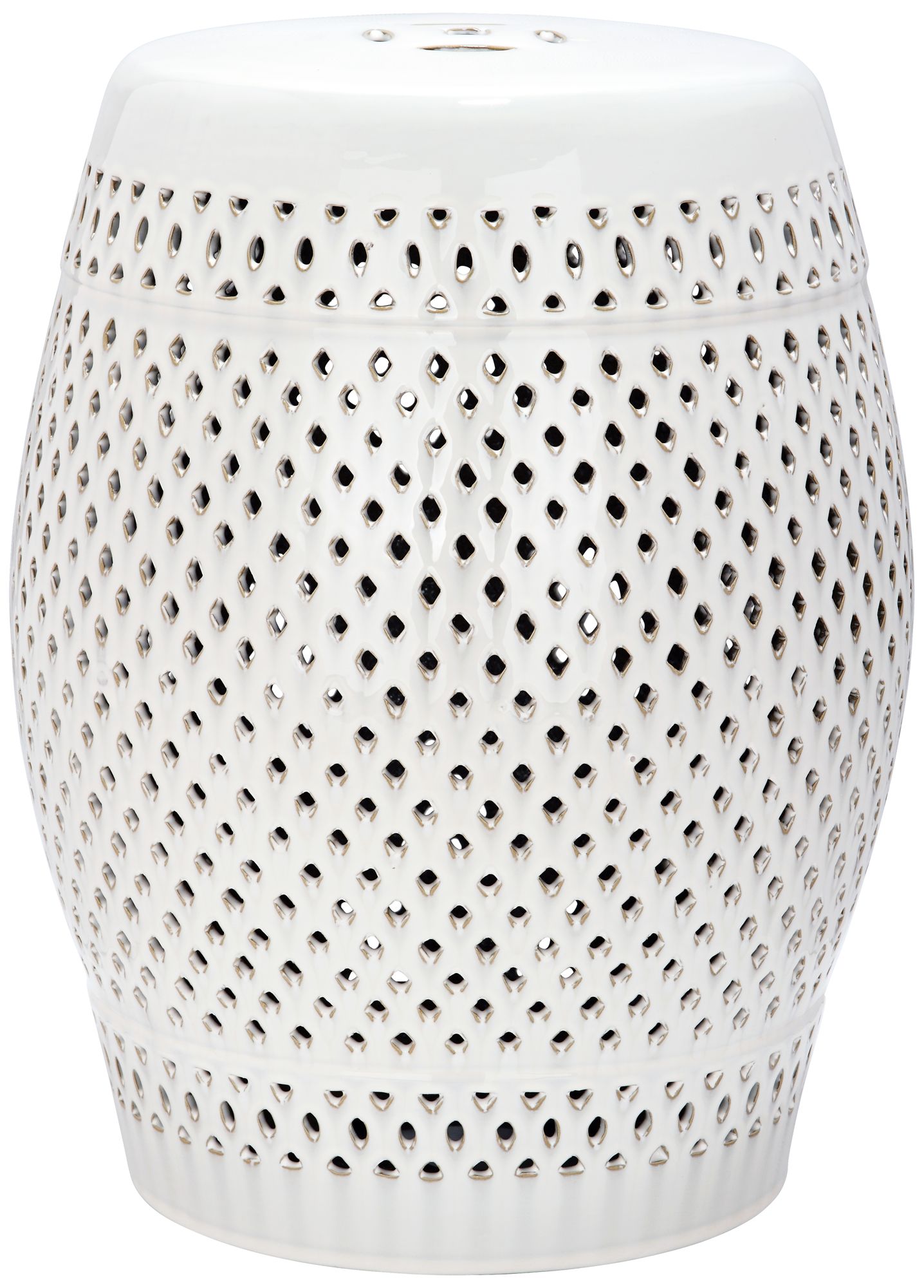 Safavieh Diamond Cream Ceramic Garden Stool 4P335 Lamps Plus