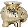 Safavieh Elephant Ceramic Glazed Gold Garden Stool