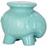 Safavieh Elephant Light Blue Ceramic Garden Stool