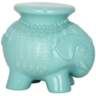 Safavieh Elephant Light Blue Ceramic Garden Stool