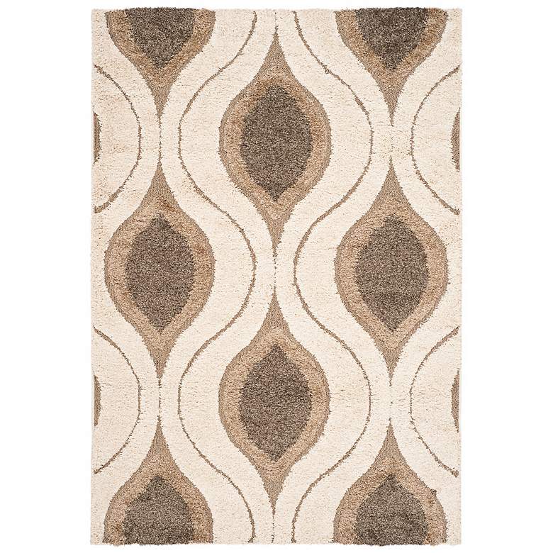 Image 1 Safavieh Florida Shag SG461-1179 5&#39;3 inchx7&#39;6 inch Area Rug