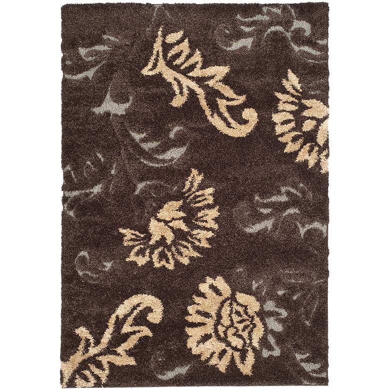 Image 1 Safavieh Florida Shag SG463-2879 5&#39;3 inchx7&#39;6 inch Area Rug