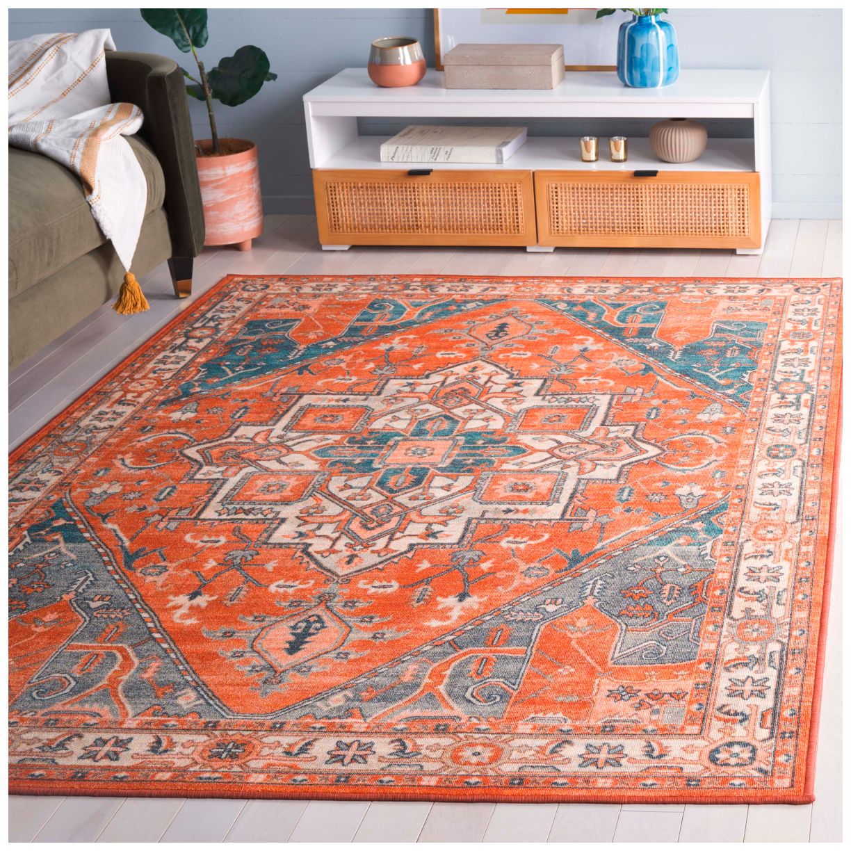 Image 2 Safavieh Journey Collection JNY101 Power Loomed Machine Washable Rug more views