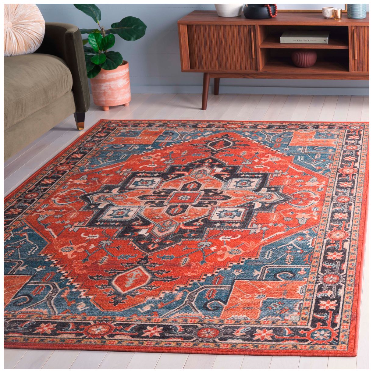 Image 2 Safavieh Journey Collection JNY102 Power Loomed Machine Washable Rug more views