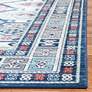 Thumbnail3 of Safavieh Kazak 100 2'x8' Runner Blue and Gray Oriental Rug more views