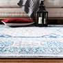 Thumbnail4 of Safavieh Kazak 100 2'x8' Runner Gray and Blue Oriental Rug more views
