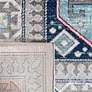 Safavieh Kazak 100 5&#39;3"x7&#39;6" Gray and Blue Oriental Area 