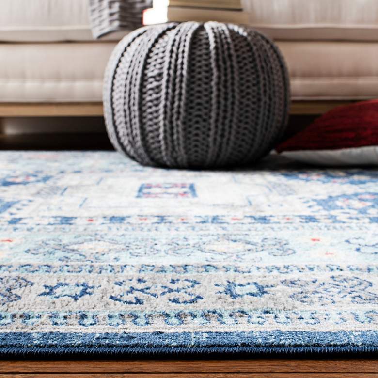 Image 4 Safavieh Kazak 100 5'3"x7'6" Multi-Color Blue Oriental Ru more views