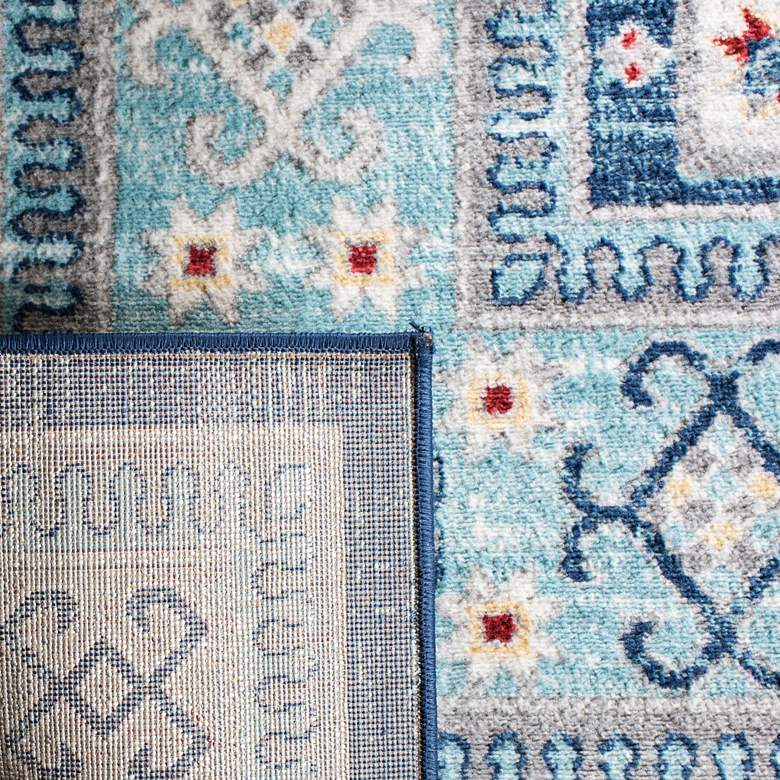 Image 6 Safavieh Kazak 100 5'3"x7'6" Multi-Color Blue Oriental Ru more views