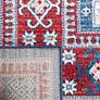 Safavieh Kazak 100 5&#39;3"x7&#39;6" Red and Blue Oriental Area R