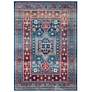 Thumbnail2 of Safavieh Kazak 100 8'x10' Red and Blue Oriental Area Rug