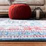 Thumbnail4 of Safavieh Kazak 100 8'x10' Red and Blue Oriental Area Rug more views