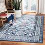 Thumbnail1 of Safavieh Kazak 100 9'x12' Blue and Gray Oriental Area Rug