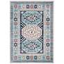 Thumbnail2 of Safavieh Kazak 100 9'x12' Gray and Blue Oriental Area Rug