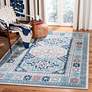 Thumbnail1 of Safavieh Kazak 100 9'x12' Gray and Blue Oriental Area Rug