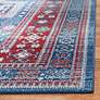 Thumbnail3 of Safavieh Kazak 100 9'x12' Red and Blue Oriental Area Rug more views