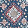 3_Safavieh Kazak KZK119R 6'7" Round Navy Red Area Rug more views