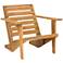 Safavieh Lanty Natural Acacia Adirondack Outdoor Armchair