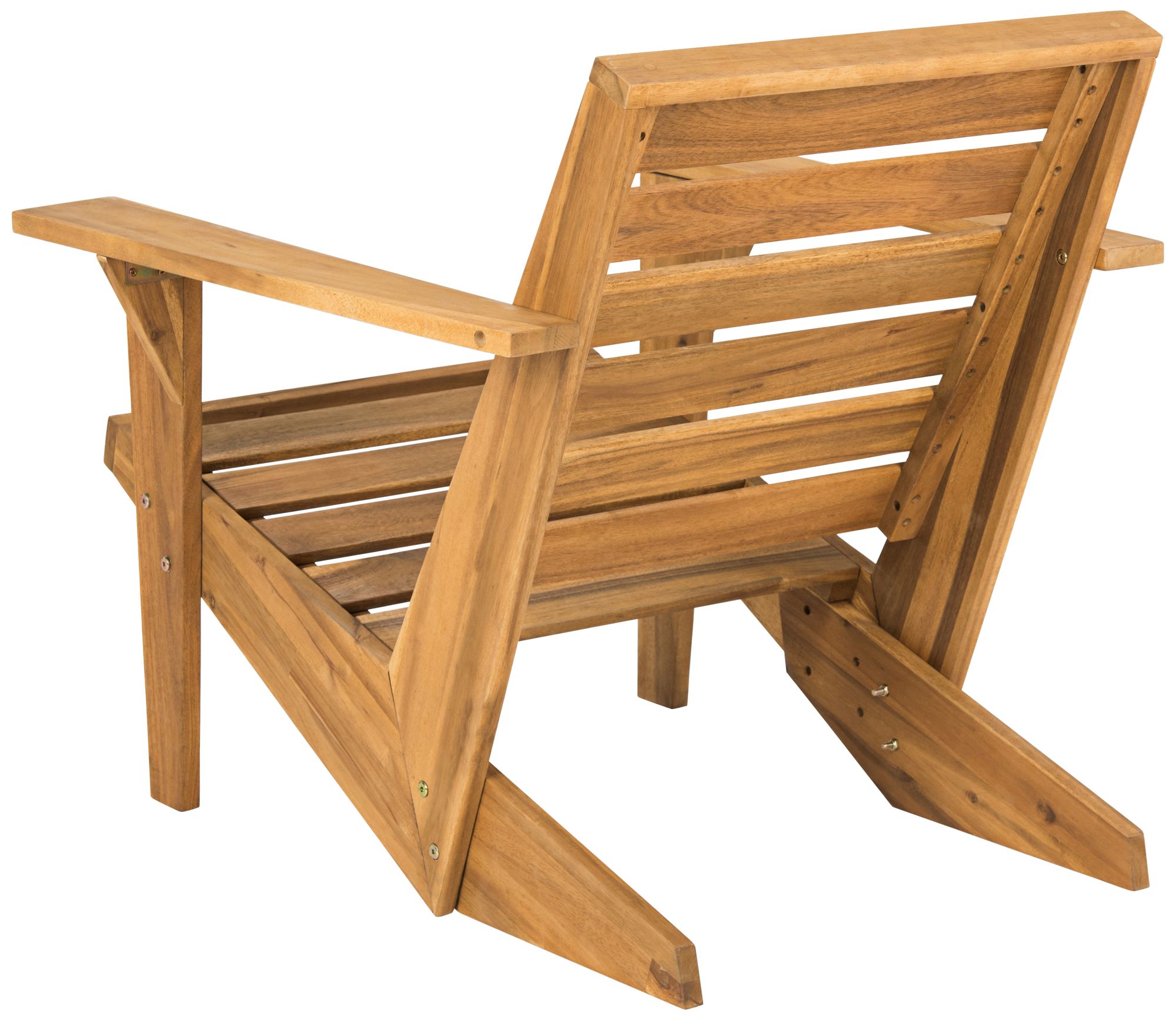 Safavieh Lanty Natural Acacia Adirondack Outdoor Armchair