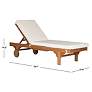 Thumbnail4 of Safavieh Newport Teak Brown Eucalyptus Wood Beige Lounge Chair more views