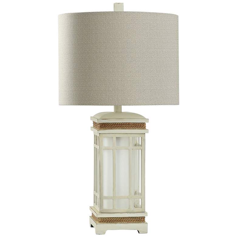 Image 1 Safe Harbor 29" High Cream Table Lamp With Sand Shade