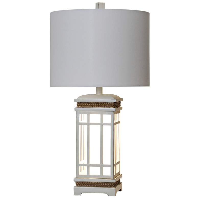 Image 2 Safe Harbor 29" High Cream Table Lamp With Sand Shade more views