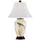 Saffi Bird and Branch Porcelain Urn Table Lamp