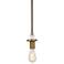 Safra 5" Wide Bronze and Brushed Brass Mini Pendant