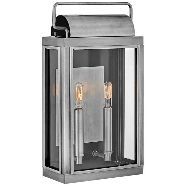 Image 2 Sag Harbor 16 1/2" High Brushed Aluminum Outdoor Wall Light