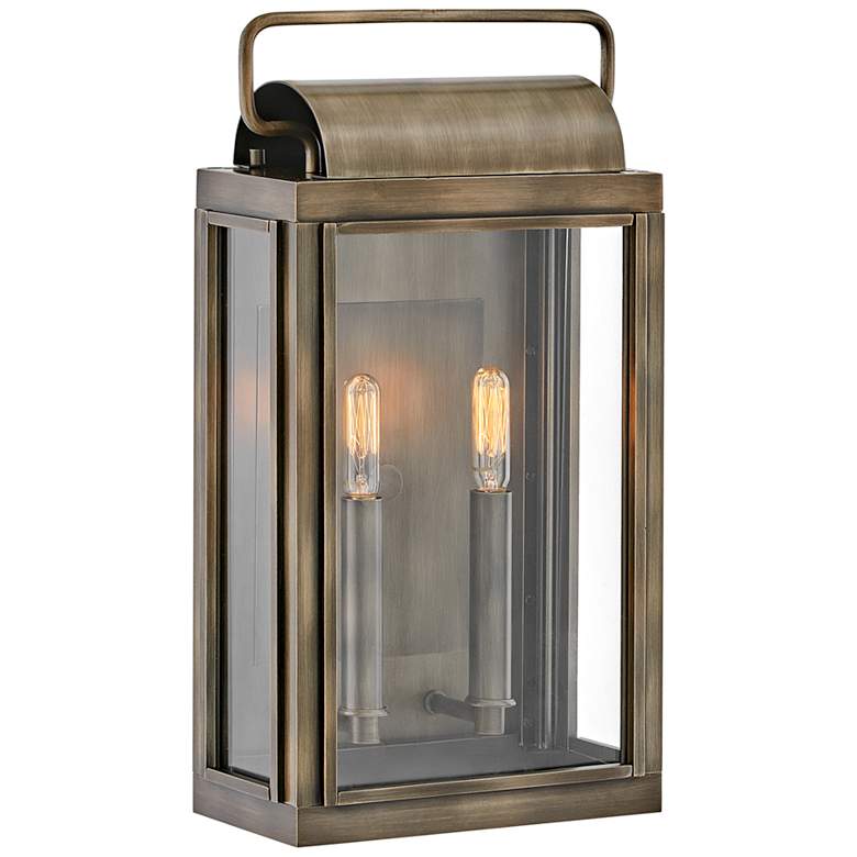 Image 2 Sag Harbor 16 1/2 inch High Burnished Bronze Outdoor Wall Light