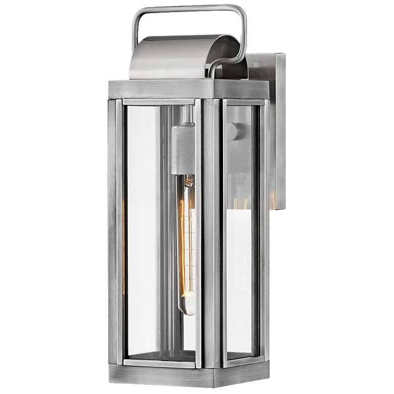 Image 1 Sag Harbor 16 1/4 inchH Brushed Aluminum 5W Outdoor Wall Light