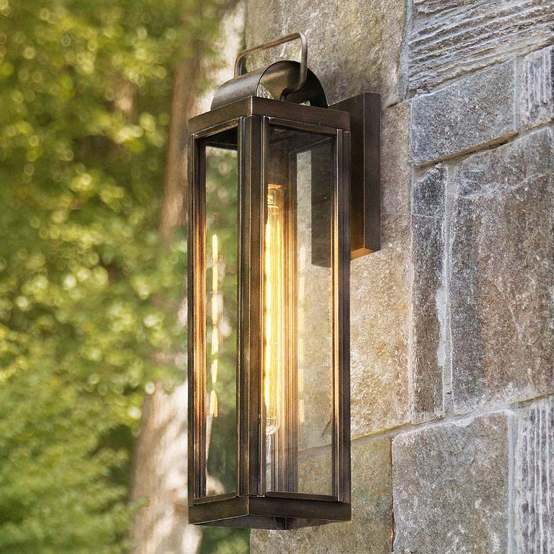 Image 1 Sag Harbor 21 1/4"H Burnished Bronze 5W Outdoor Wall Light