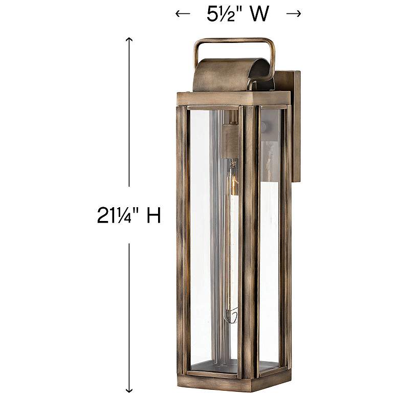 Image 5 Sag Harbor 21 1/4"H Burnished Bronze 5W Outdoor Wall Light more views
