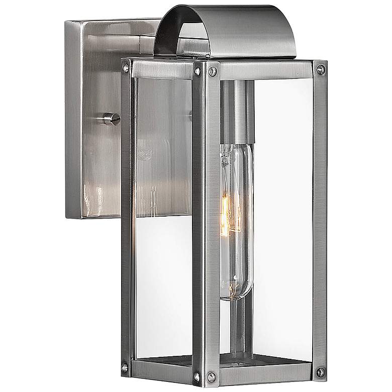 Image 1 Sag Harbor 9 1/2" High Polished Antique Nickel Wall Sconce
