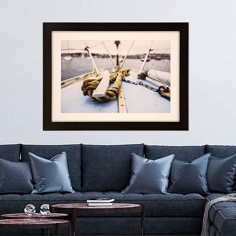 Image 1 Sag Harbor Sail II 47" Wide Framed Giclee Wall Art