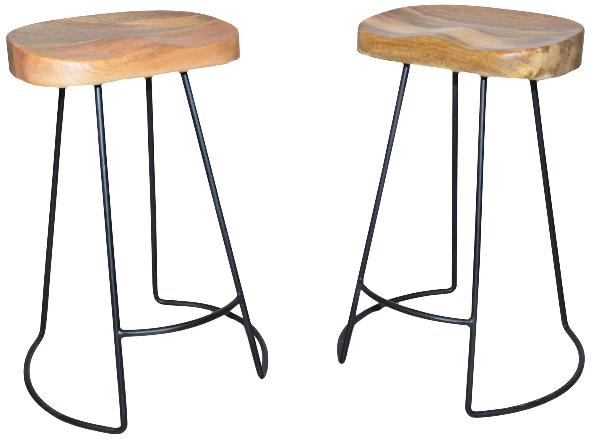 Natural wood deals bar stool