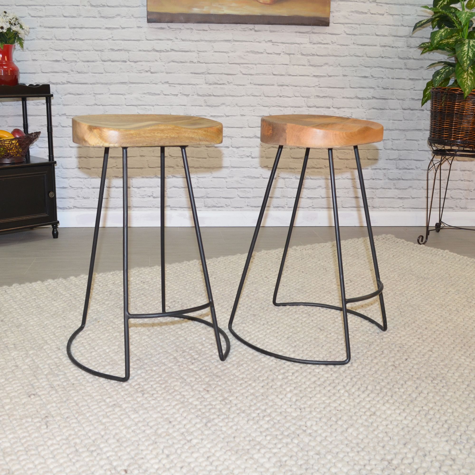 Set of deals three counter stools