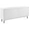 Saga 63" Wide Matte White Veneer Wood 3-Drawer Sideboard