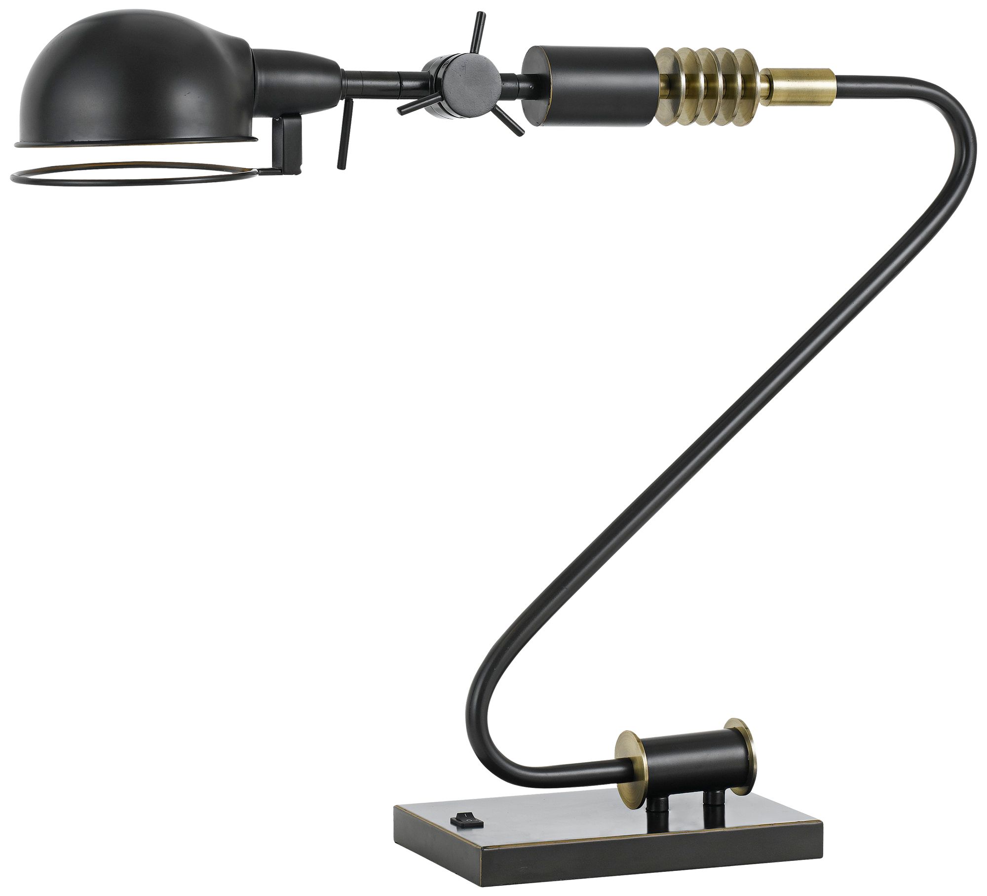 Sagan Dark Bronze Adjustable Desk Lamp 23E87 Lamps Plus