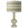 Sage Bold Stripe Apothecary Table Lamp