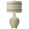 Sage Bold Stripe Ovo Table Lamp