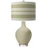 Sage Bold Stripe Ovo Table Lamp
