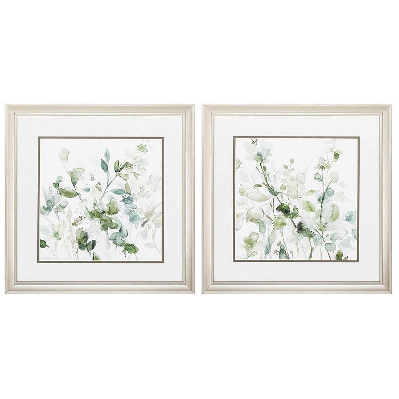 Image 1 Sage Garden 18"W x 18"H Framed Art Set of 2