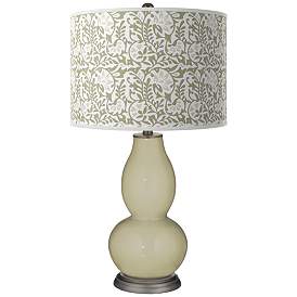 Image1 of Sage Gardenia Double Gourd Table Lamp