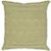 Sage Green Sweater Knit 18" Square Throw Pillow