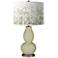 Sage Mosaic Double Gourd Table Lamp