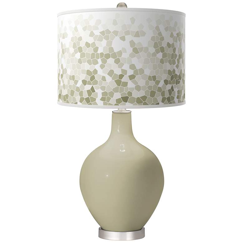 Image 1 Sage Mosaic Ovo Table Lamp